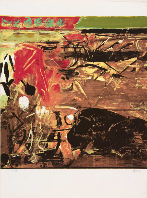 Sayed Haider Raza, Untitled (La Terre), 1982