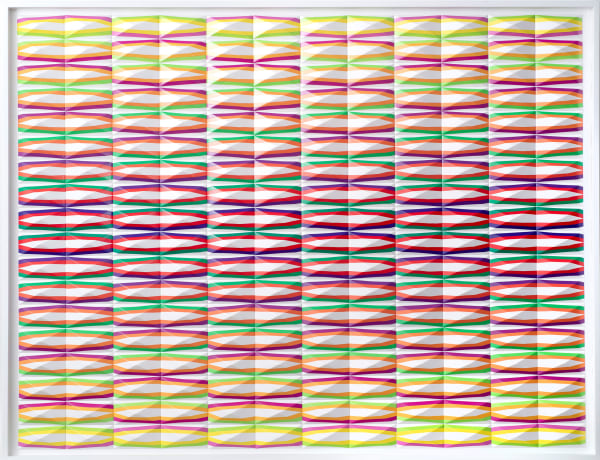 Zarah Hussain b. 1980Root 5 (Chroma), 2021 Signed and dated on the reverse Paint on resin 107 x 139 cm 42 1/8 x 54 3/4 in
