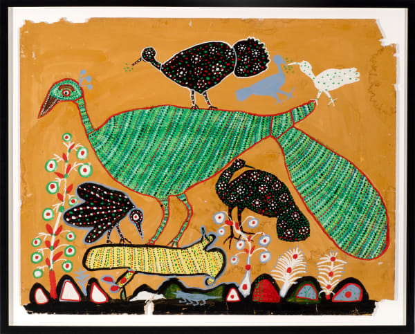 Lado Bai Untitled , 1980s Gouache on paper 56 x 71 cm 22 x 28 in