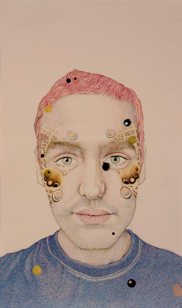 Faiza Butt b. 1973Morphosis II, 2016 Ink on polyesther coated paper 51 x 31 cm 20 1/8 x 12 1/4 in