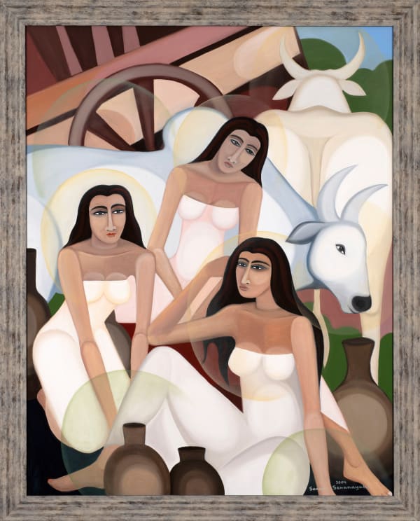 Senaka Senanayake, Women with White Bulls, 2004