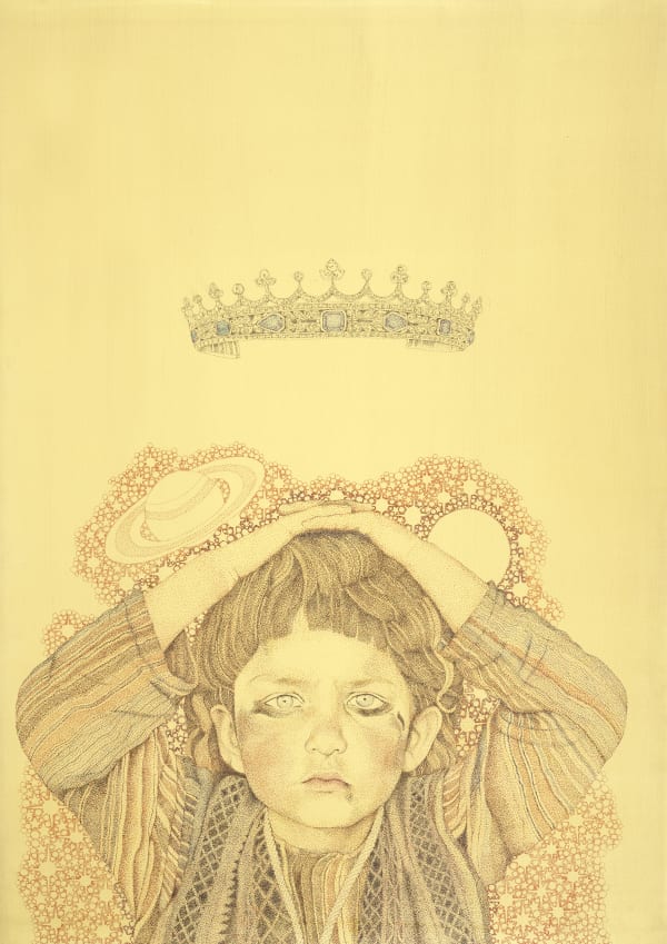 Faiza Butt b. 1973Icon IV, 2017 Ink on polyester film 84 x 58 cm 33 x 22 7/8 in