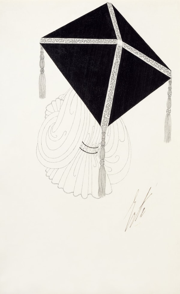 Romain de Tirtoff dit Erté 1892 - 1990Umbrella design for Harper’s Bazaar, 1917 Pen and ink 20.5 x 12.5 cm 8 1/8 x 4 7/8 in