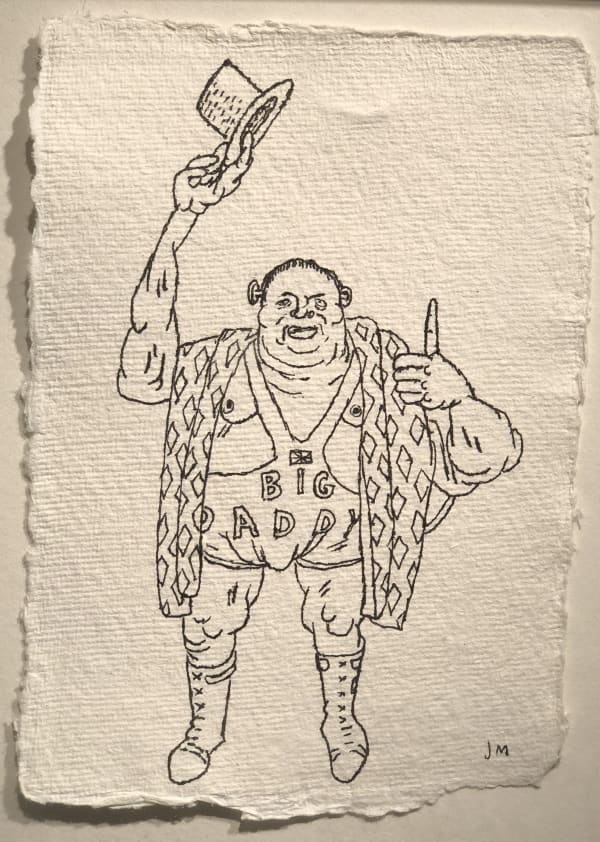 Jim Moir Big Daddy, 2018 Ink on paper Initialled 15.5 x 11 cm