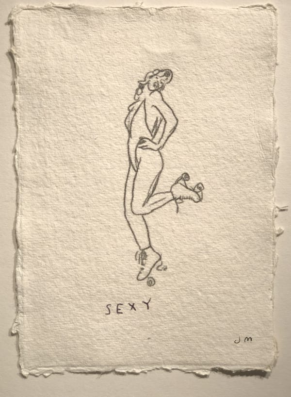 Jim Moir Sexy 12, 2018 Ink on paper 15.5 x 11 cm