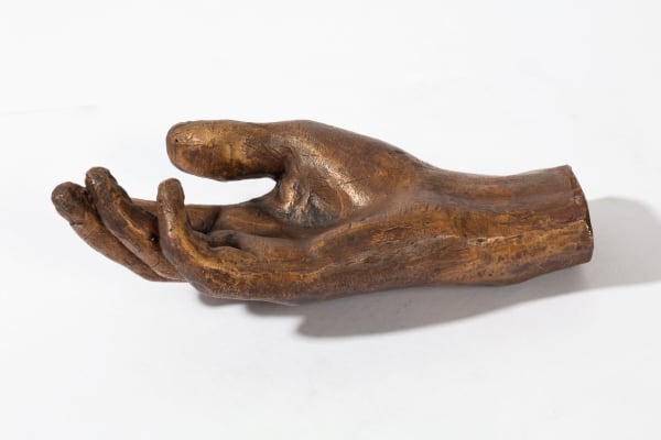 Sadanand K. Bakre 1920-2007Untitled (Hand), circa 1980 Stamped with studio stamp numbered Bronze Cast in 2022, numbered from an edition of 6 and stamped with the studio stamp 6.3 x 21.6 x 11.4 cm 2 1/2 x 8 1/2 x 4 1/2 in