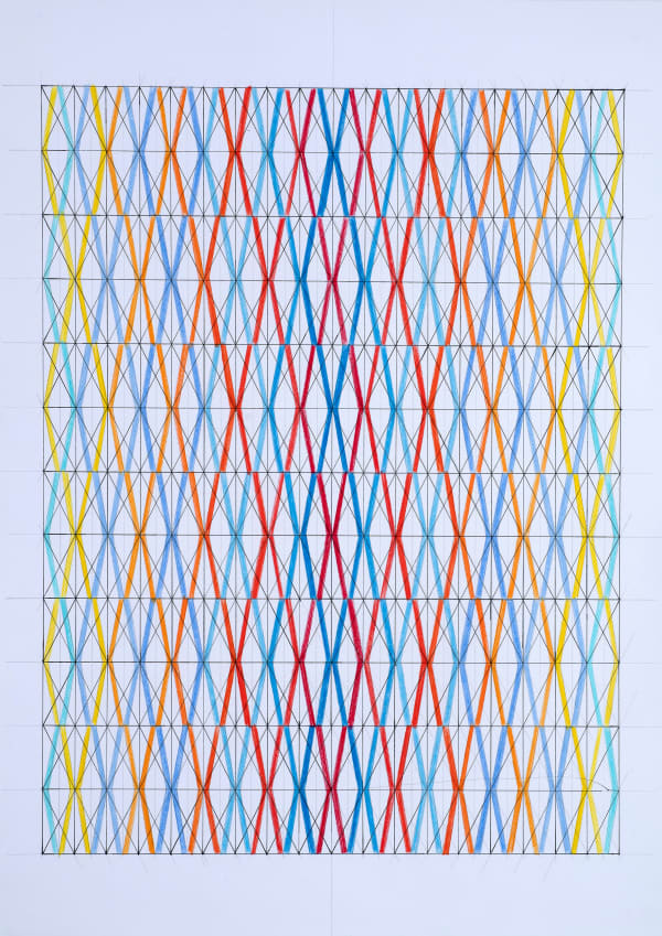 Zarah Hussain b. 1980Root, 2020 Signed and dated on the reverse Ink, pencil and crayon on paper 59 x 42 cm 23 1/4 x 16 1/2 in