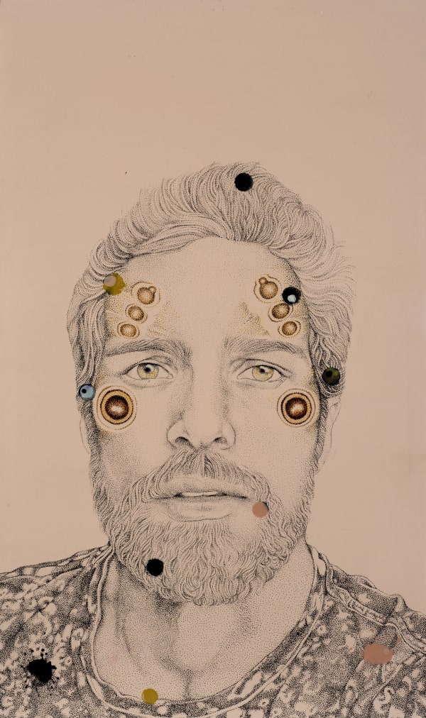 Faiza Butt b. 1973Morphosis III, 2016 Ink on polyesther coated paper 51 x 31 cm 20 1/8 x 12 1/4 in