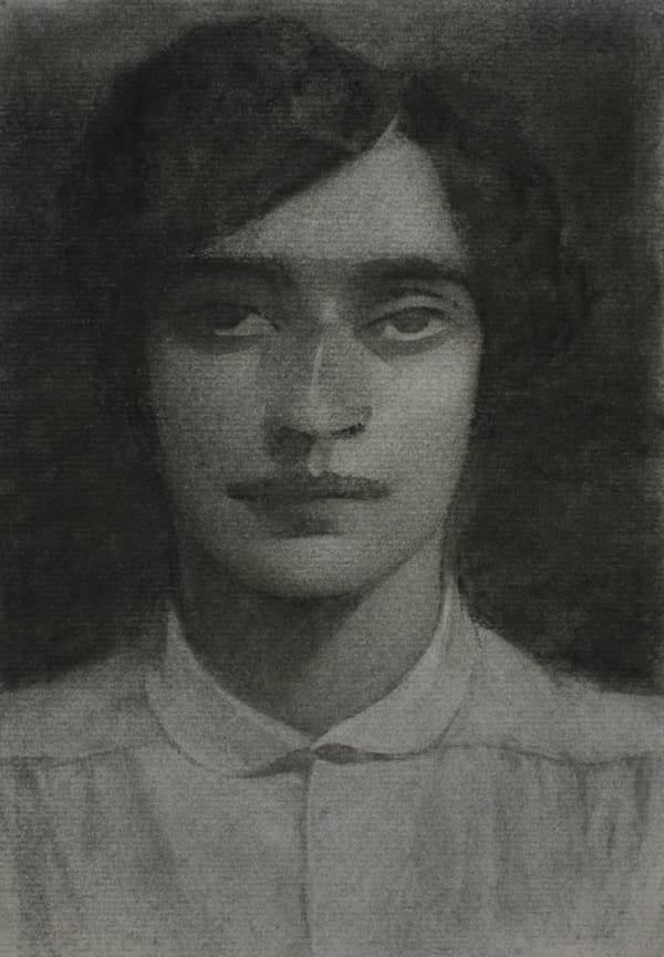 Mark Shields b. 1963Sealed Book XIX - And I Saw Heaven, 2021 Signed and dated on reverse Charcoal on paper 40 x 27 cm 15 3/4 x 10 5/8 in