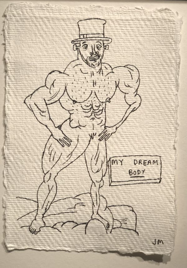 Jim Moir My Dream Body, 2018 Ink on paper 15.5 x 11 cm