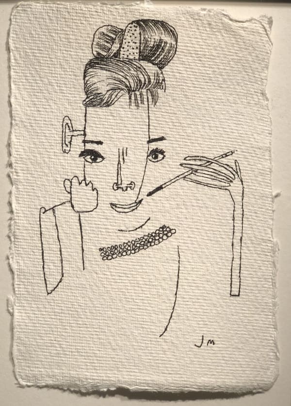 Jim Moir Hepburn, 2018 Ink on paper 15.5 x 11 cm