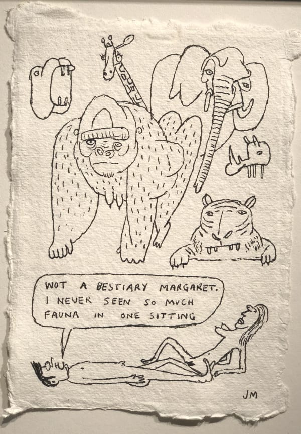 Jim Moir Beastiary, 2018 Ink on paper 15.5 x 11 cm