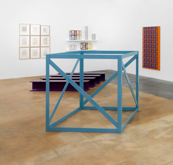 Rasheed Araeen, First Structure (Light Blue/Grey), 1966-1967 / 2010