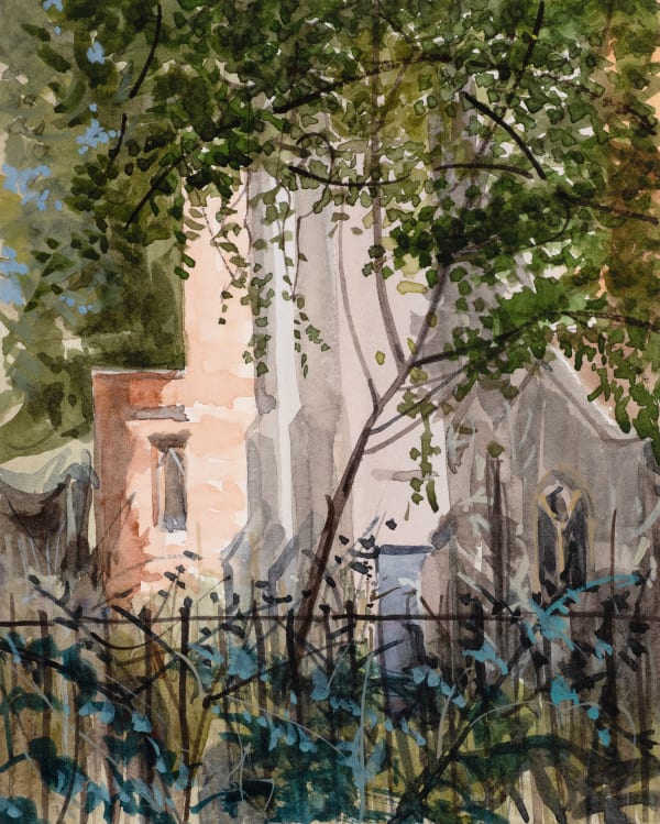 Shibu Natesan, Backside of a Church, Clissold Park, London, 2022