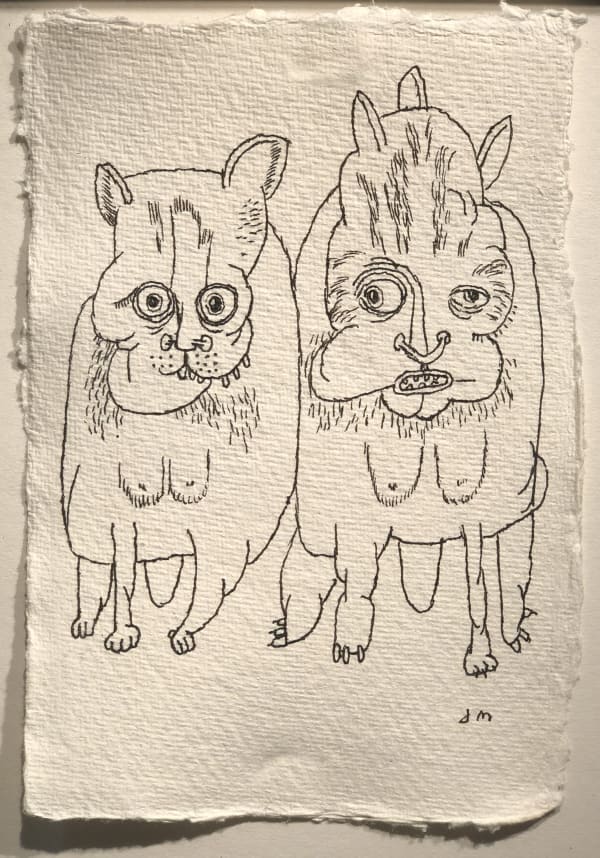 Jim Moir Creatures, 2018 Ink on paper 15.5 x 11 cm