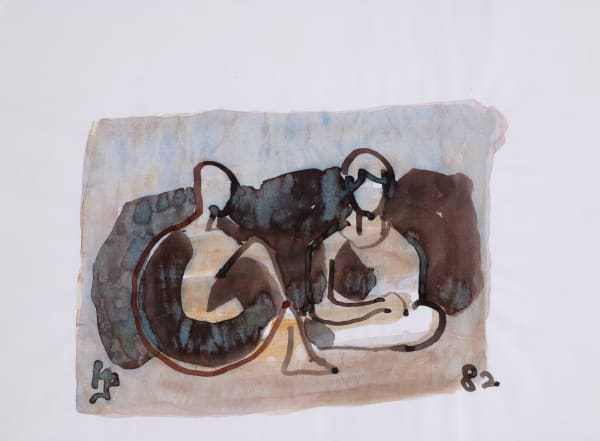 Ivan Peries, Untitled (Seated Figures), 1982
