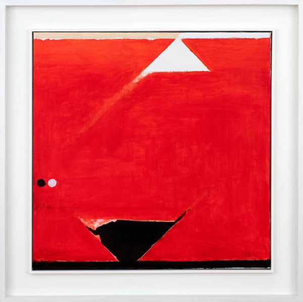 Sayed Haider Raza 1922-2016Tribhujas Purusha Prakriti, 2006 Acrylic on canvas, signed and dated lower right, verso signed, dated, titled and inscribed with the medium 80 x 80 cm 31 1/2 x 31 1/2 in