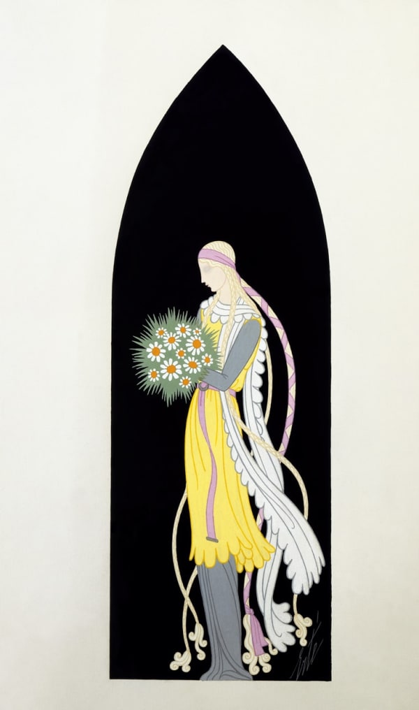 Romain de Tirtoff dit Erté 1892 - 1990Costume for Mélisande in Pelléas et Mélisande, 1932 Gouache 34 x 25 cm 13 3/8 x 9 7/8 in