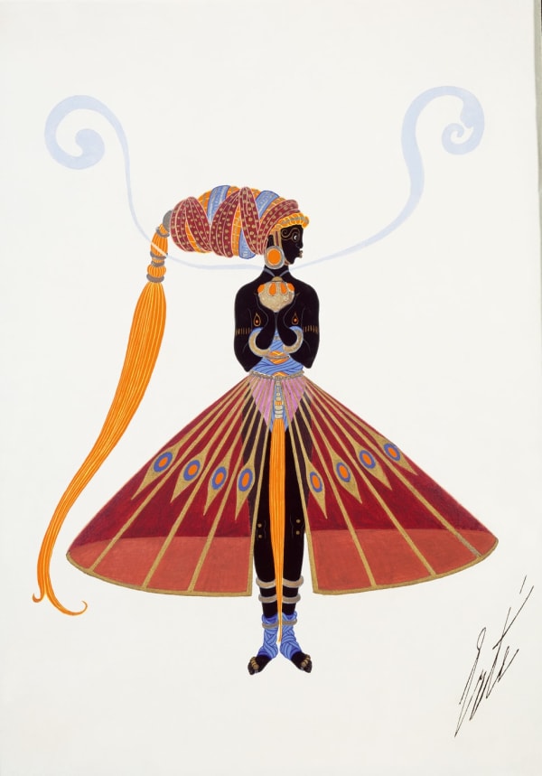 Romain de Tirtoff dit Erté 1892 - 1990Slave Costume, 1921 Apollo Theatre, Paris Gouache 29 x 21 cm 11 3/8 x 8 1/4 in