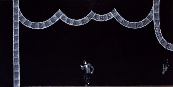 Romain de Tirtoff dit Erté 1892 - 1990Stage set, Ragtime (From Stravinsky to Gershwin), 1975 Gouache 18 x 35.5 cm 7 1/8 x 14 in