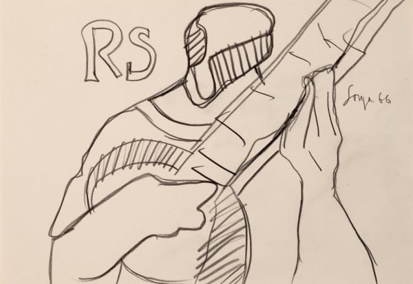 Francis Newton Souza, RS (Ravi Shankar), 1966