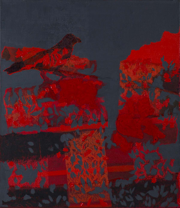 Angeli Sowani b. 1960Flight IX, 2015 Mixed media on canvas 46 x 40 cm. 18 1/8 x 15 3/4 in.