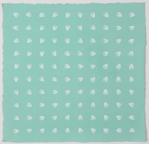 Olivia Fraser b. 1965Chakra-II, 2013 Stone pigments and Arabic gum on handmade Sanganer paper 63.5 x 63.5 cm 25 x 25 in