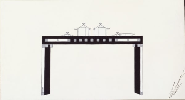 Romain de Tirtoff dit Erté 1892 - 1990Table, 1926 Design for the Paris magazine Art et Industrie, for which Erte produced a number of cover designs and illustrations on his return from the USA in 1926 Gouache 12.5 x 22 cm 4 7/8 x 8 5/8 in