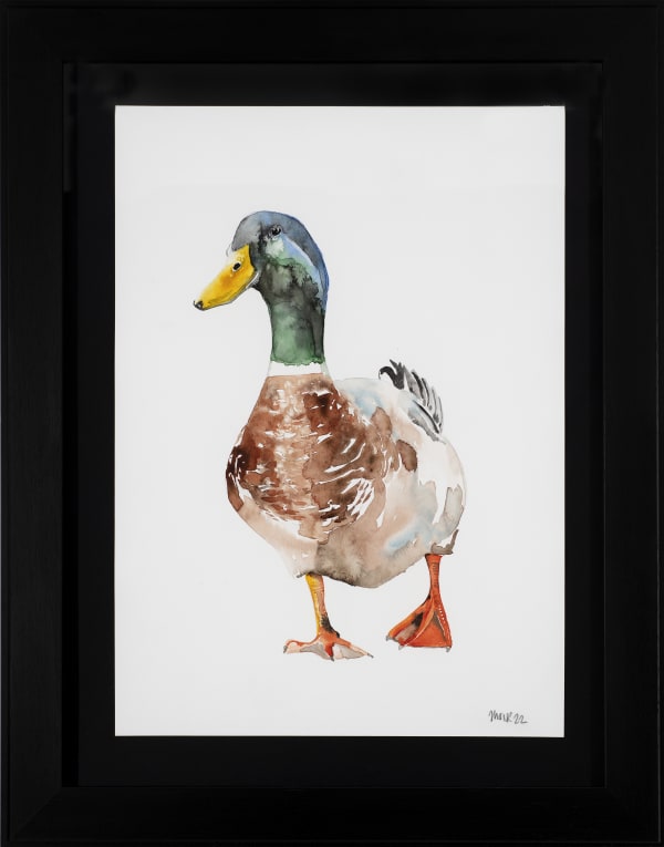 Jim Moir b. 1959Mallard, 2022 Signed and dated 'Moir 22' Watercolour on paper 59.6 x 42 cm 23 1/2 x 16 1/2 in
