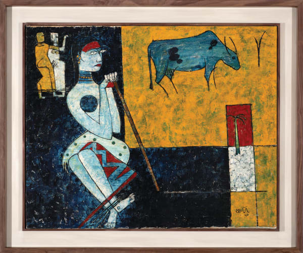 Shankar Balwant Palsikar, Untitled (Village Girl), 1957