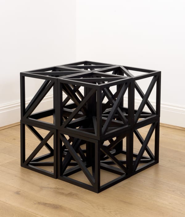 Rasheed Araeen, Small Black Cube: 24 x 24 x 24 inch, 2019