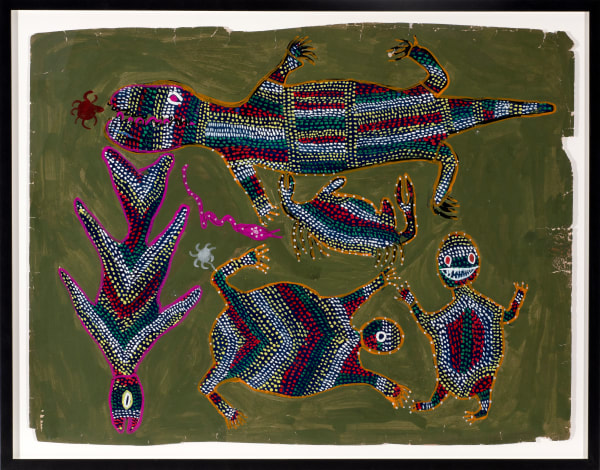 Lado Bai Untitled, 1980s Gouache on paper 53 x 71 cm 20 7/8 x 28 in