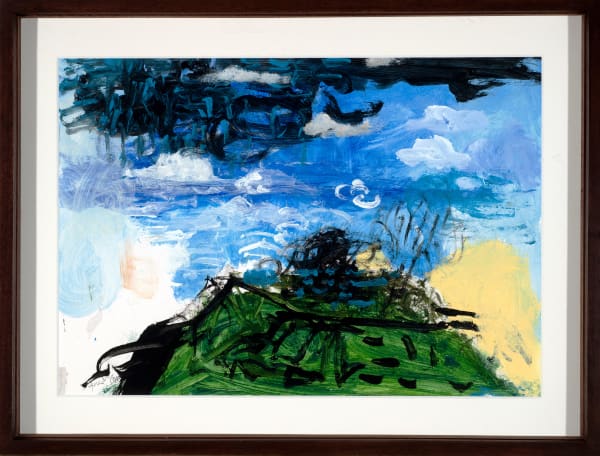 Jagath Weerasinghe b. 1954The Troubled Land, 2025 Signed and dated lower left Acrylic on Paper 29 x 42 cm 11 3/8 x 16 1/2 in