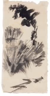 Benodebehari Mukherjee Untitled Ink on paper 34.3 x 17.8 cm 13 1/2 x 7 in