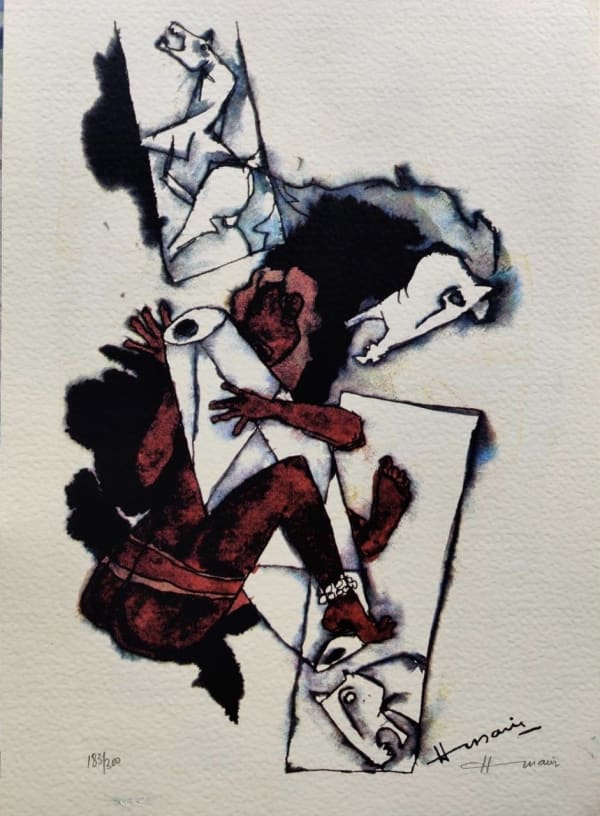 Maqbool Fida Husain Untitled (Gaja Gamini series), 2010 Offset Lithograph on Paper Signed (lower right) and numbered 183/300 (lower left) 36 x 51 cm 20 x 14 In