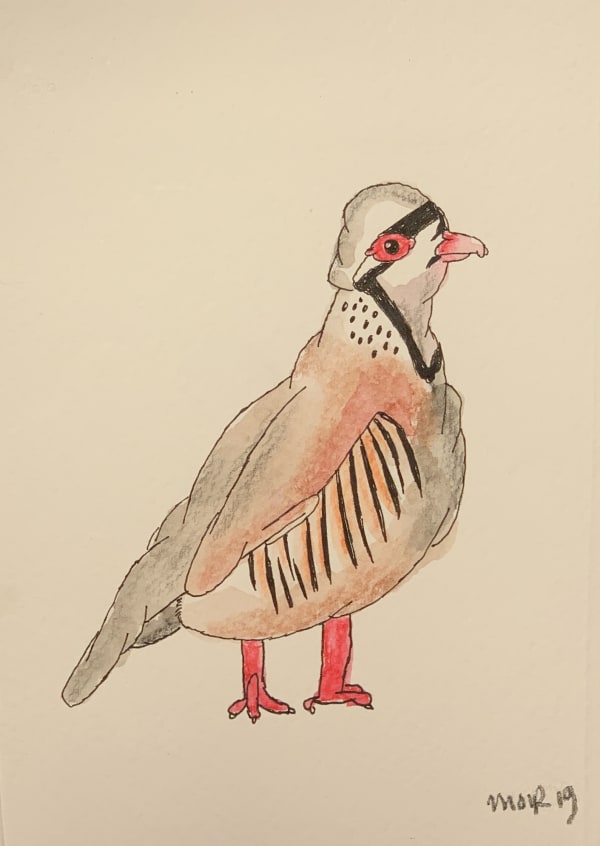 Jim Moir b. 1959Bird, 2019 Mixed media on paper 14.5 x 10.2cm 5 3/4 x 4 in