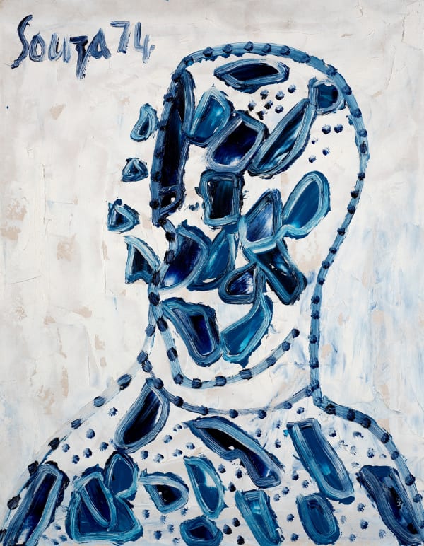 Francis Newton Souza, Volvox Head, 1974