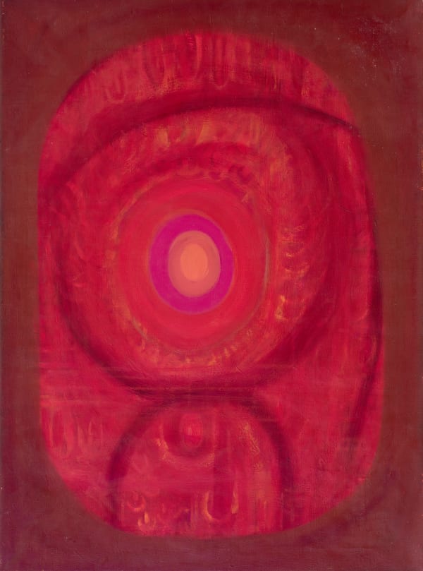Prafulla Mohanti b. 1936Untitled, c.1965 Oil on canvas Signed on the stretcher and with Towner Art Gallery, Eastbourne label on reverse 102 x 77 cm 40 1/8 x 30 1/4 in