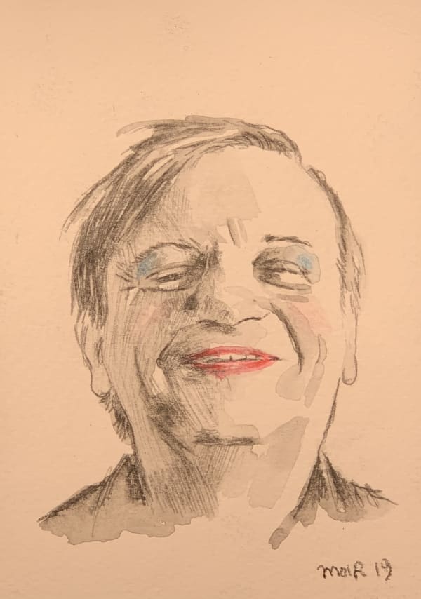 Jim Moir b. 1959Rock Star, 2019 Ink wash and pencil on paper 14.6 x 10.4 cm 5 3/4 x 4 1/8 in