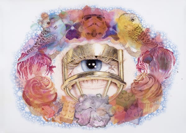 Faiza Butt b. 1973Now I Know You Love Me III, 2017 Ink on polyester film 30 x 43 cm 11 3/4 x 16 7/8 in