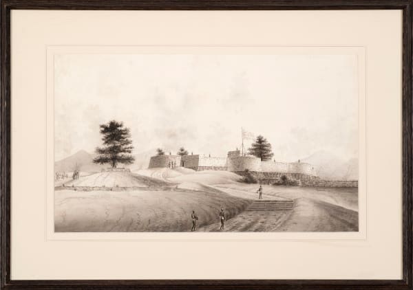 Anglo Indian School A Company Fort, Early 19th Century Ink and wash on Whatman paper 25.4 x 43.8 cm 10 x 17 1/4 in