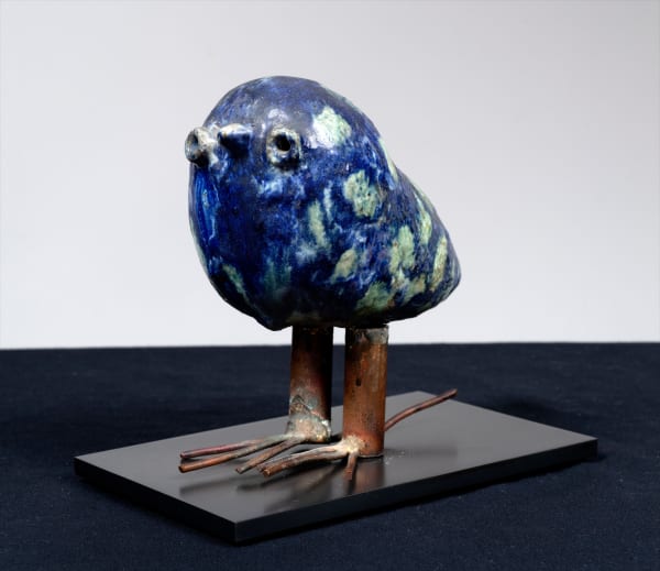 Parviz Tanavoli b. 1937Bird, 1967 Glazed earthenware and copper 14 x 16 x 8 cm 5 1/2 x 6 1/4 x 3 1/8 in