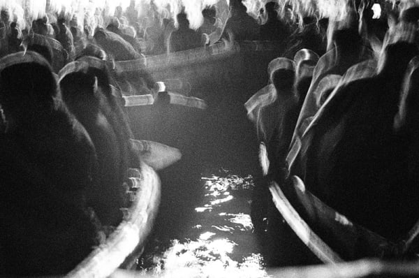 Prarthana Modi Devotees, Varanasi, 2009 Silver Gelatin print with Selenium toning, hand printed on fiber based archival paper, from an edition of 5 50.8 x 60.9 cm 20 x 24 in
