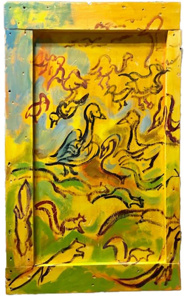 Christina Juran, Activity of City Park (squirrel and bird byways), 2024