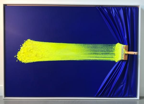 Brosse Arrêtée Jaune Néon