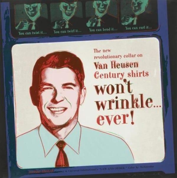Van Heusen Ronald Reagan F.S. II 356, from Ads