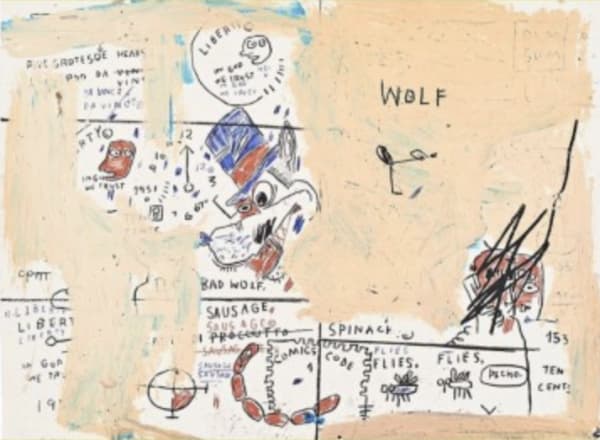 Jean-Michel Basquiat Wolf Sausage, 1982/83-2019