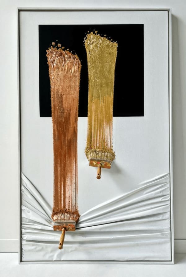 Jean-Paul Donadini Brosses arrêtées gold and copper , 2023