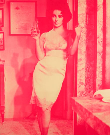 Liz Taylor Pink and Cream