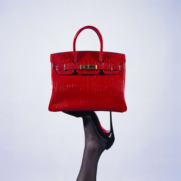 Red Birkin High Heel by Tyler Shields
